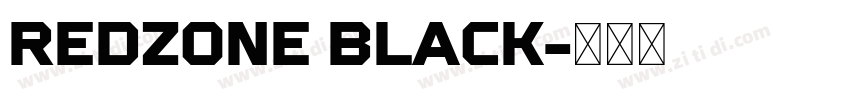 REDZONE BLACK字体转换